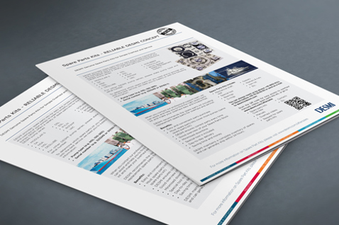 Brochures featuring DESMI products and information on fluid handling solutions.