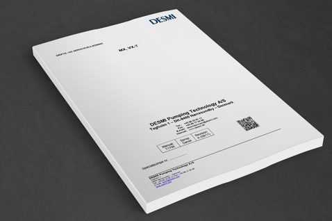 DESMI manual for MX, VX-T pumps by DESMI Pumping Technology A/S, Denmark.