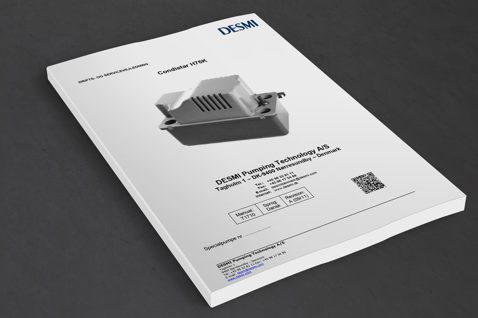 DESMI Condistar HT6K manual cover, featuring product image and company details.