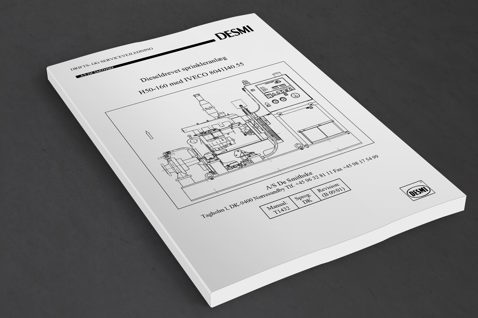DESMI manual for diesel-powered sprinkler system H50-160 with IVECO 8041I40.55.