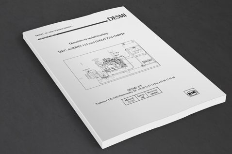 DESMI manual for diesel-driven sprinkler system, MEC-AZRBH3-125 with IVECO engine.