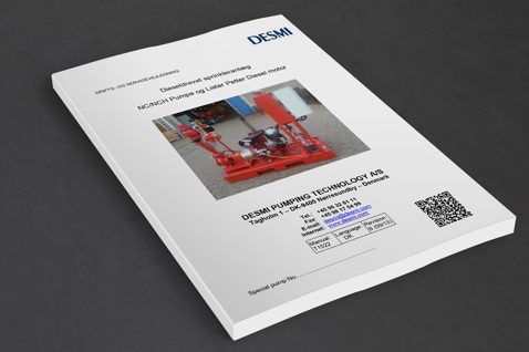 Manual cover for DESMI diesel-driven sprinkler system with NC/ICH pump.