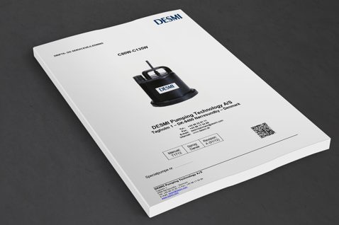 DESMI C80W-C135W pump manual cover for fluid handling applications.